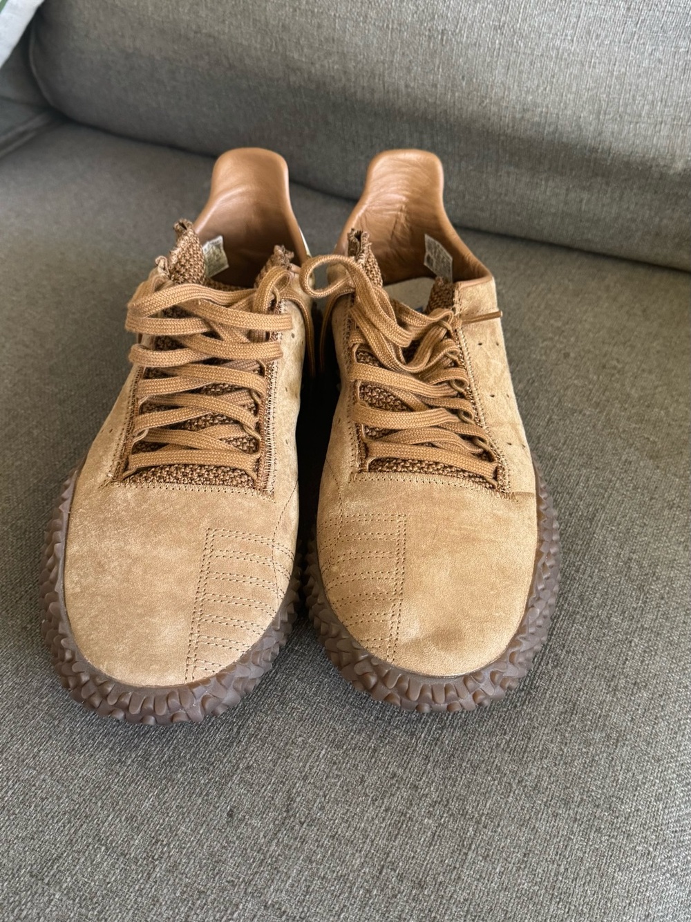 adidas Men's Suede Low-Top Sneakers in Chestnut